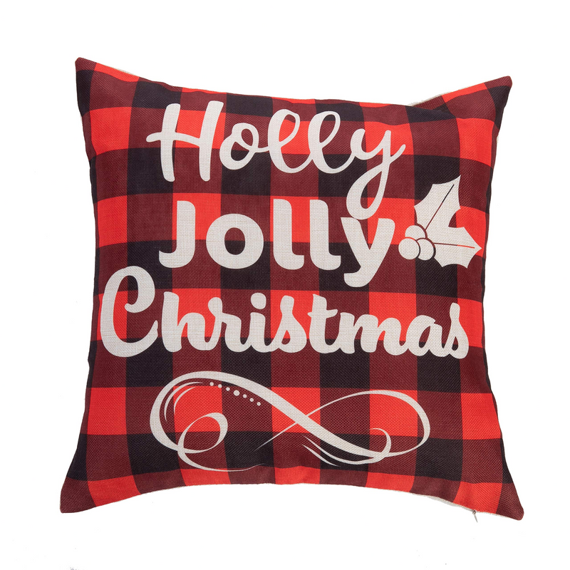 4 Pcs Christmas Farmhouse Buffalo Plaid Pillow Covers
