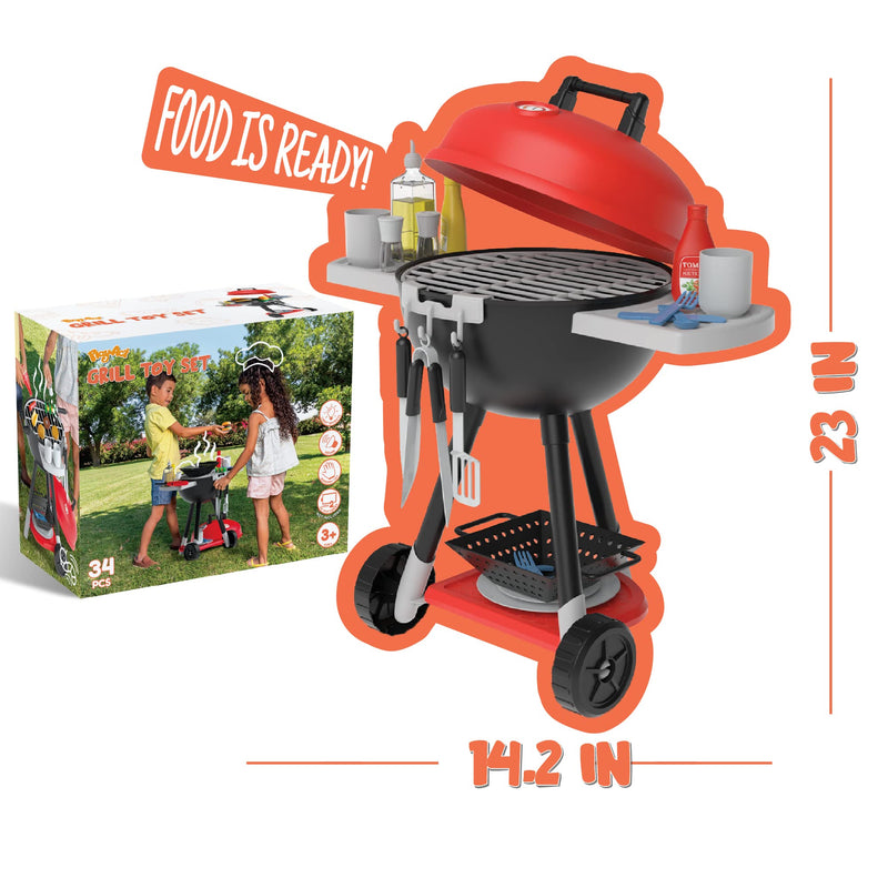 PLAY-ACT Toy BBQ Grill Set - Main Image