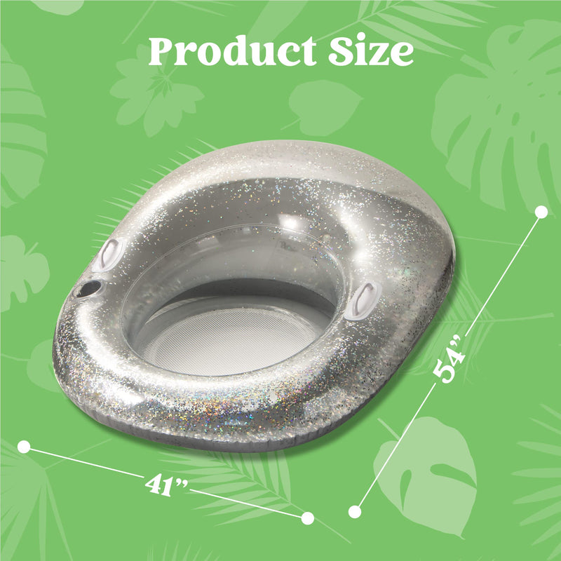 SLOOSH - Glittering Inflatable Pool Lounger, 2 Pack