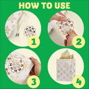 24Pcs Christmas Foil Gold Gift Bags