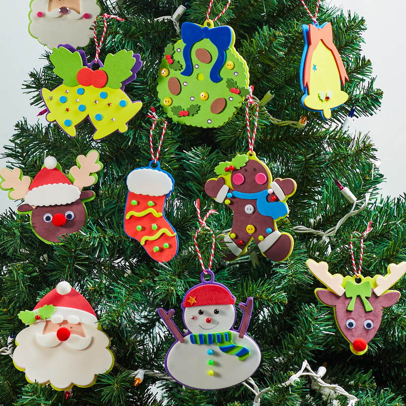 Christmas Ornaments Craft Kits, 36 Pack