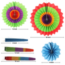 Cinco De Mayo Hanging Paper Fans Rosettes