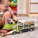 13Pcs Dinosaur Transport Carrier Truck with Mini Car Set