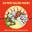 Tote Bags in 6 Designs, 12 Pcs