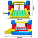 TURFEE - Inflatable Red, Blue and Green Jumper Bounce House