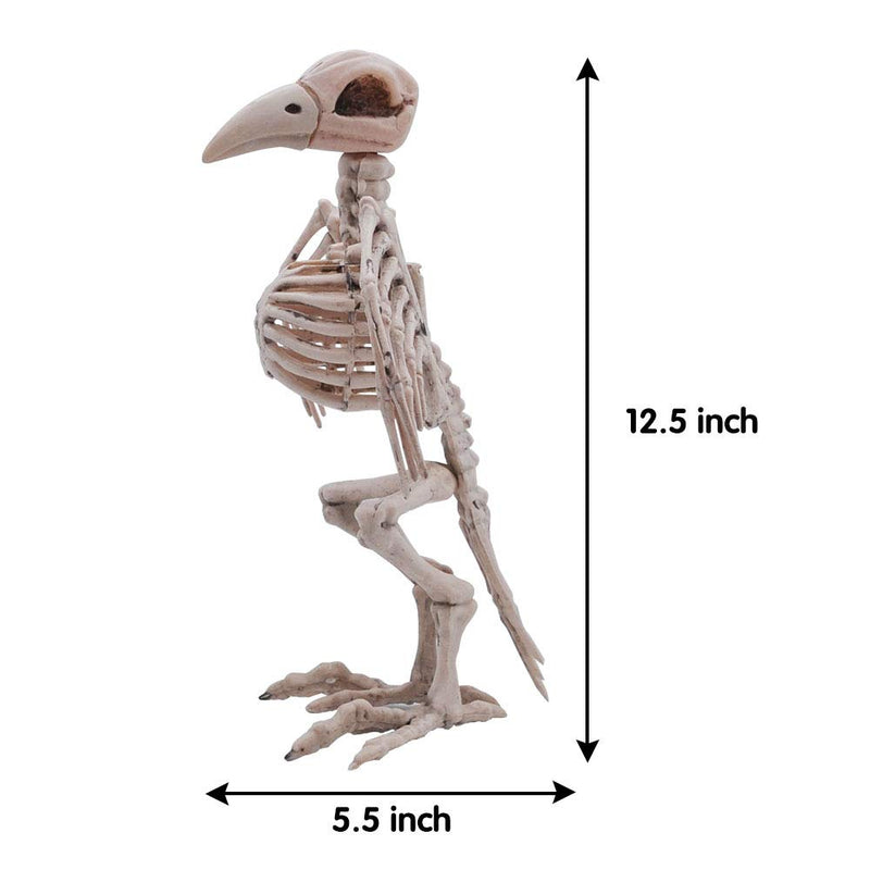 Pose-N-Stay Raven Skeleton Plastic Bones