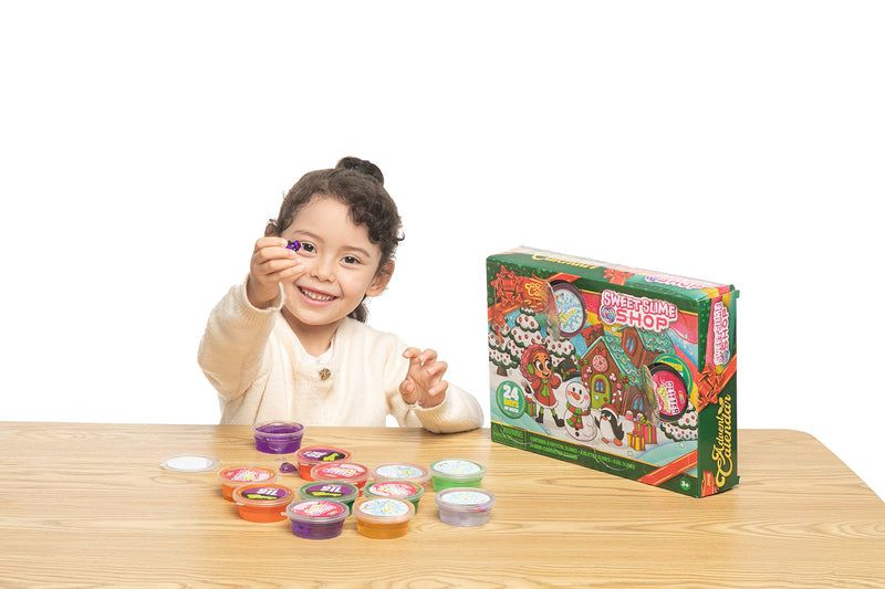 24 Days Advent Calendar - Slime with Resin Accessories, 24 Pcs