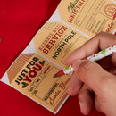 120 Pcs Kraft Paper Sticker Roll