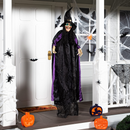 Life Size Hanging Animated Witch With Led Eyes