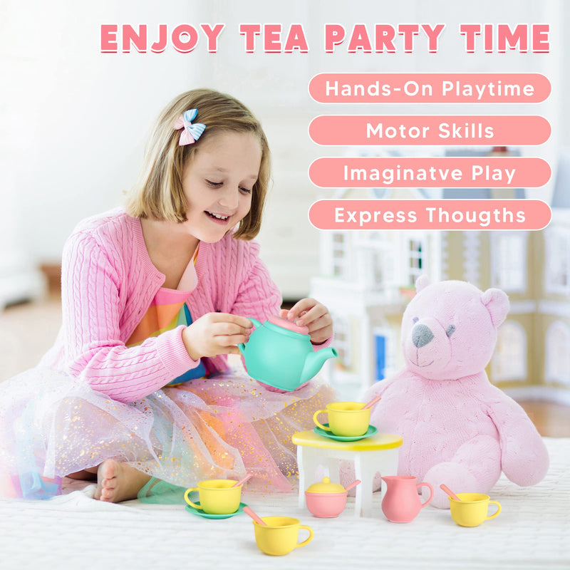 JOYIN Pretend Play Tea Party Set Play Food Accessories BPA Free Phthalates Free