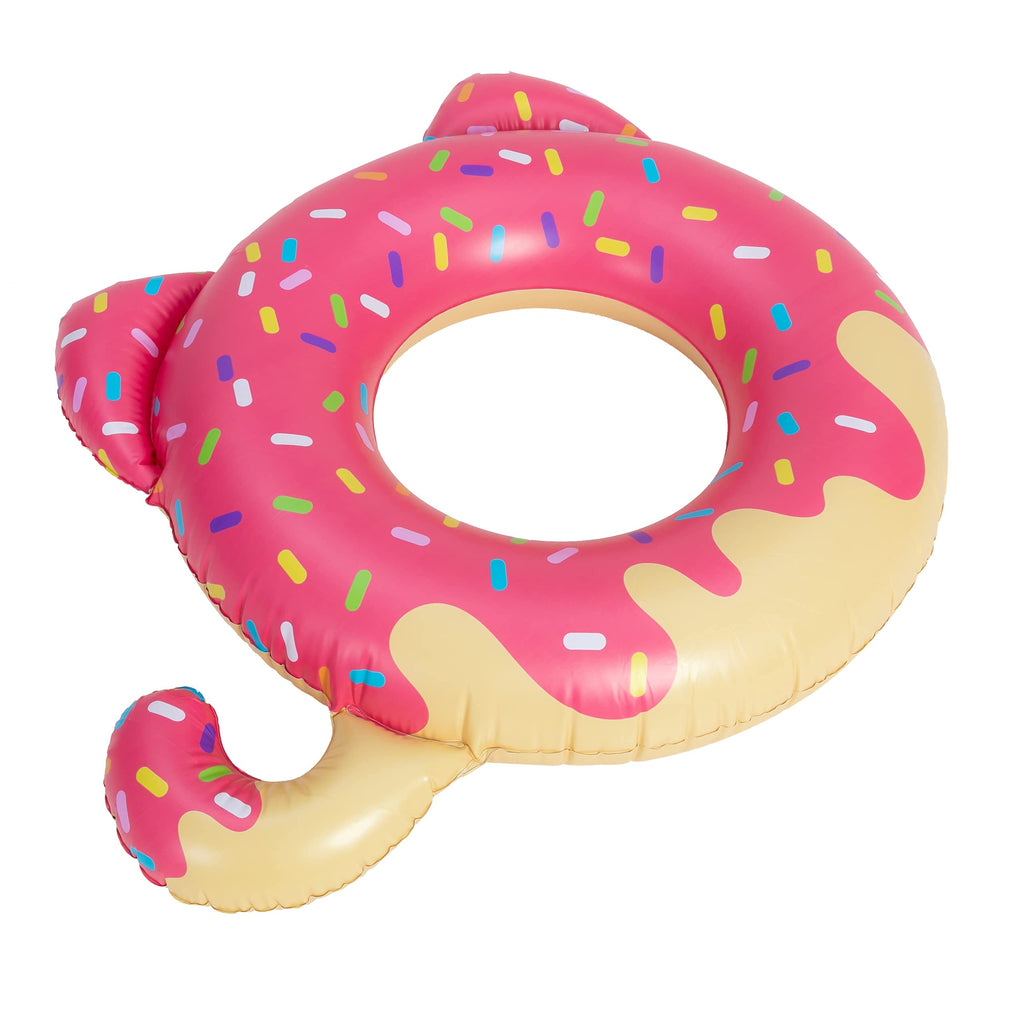 Inflatable Donut Cat Pool Float-joyin