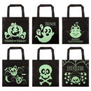 Halloween Non-Woven Bags Colorful glow in the dark, 32 Pcs