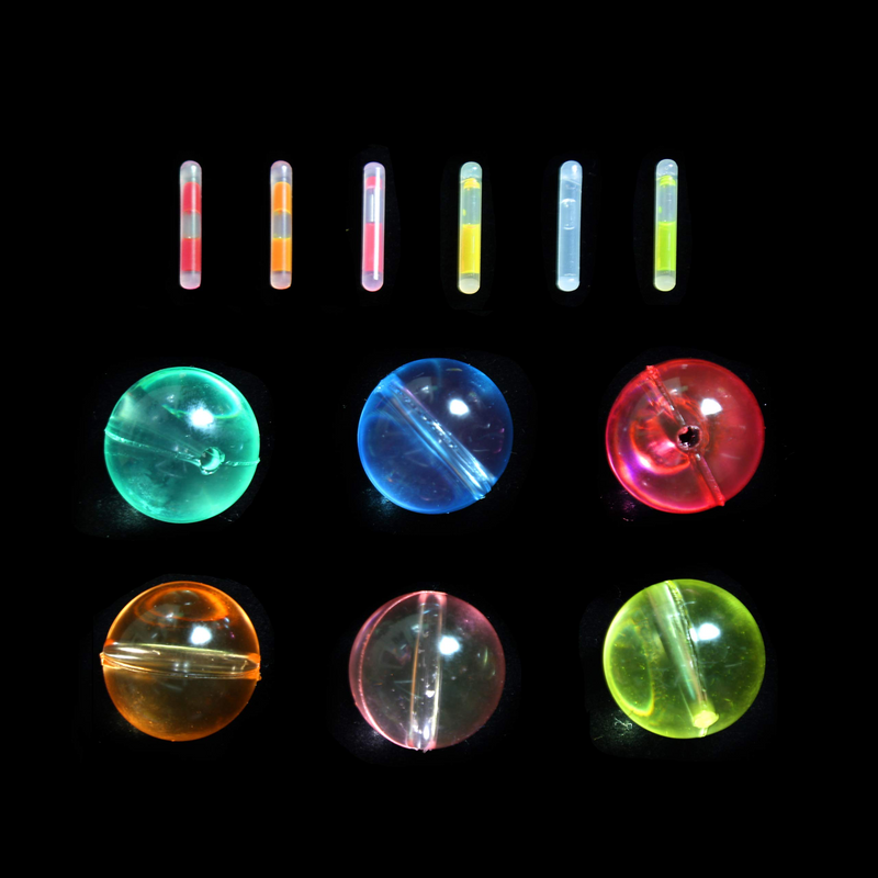 JOYIN 50 Pcs Glow Bouncing Balls And Glow Sticks