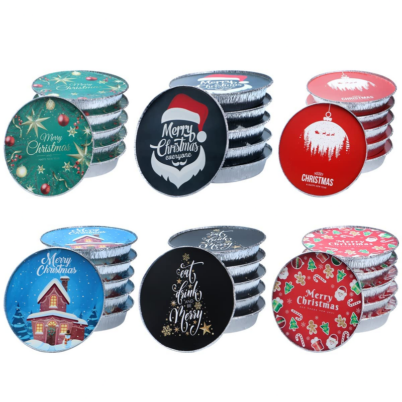 Cookie Tins with Lids, 36 Pcs