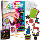 72 Piece Christmas Scratch Paper and Crafts Kit
