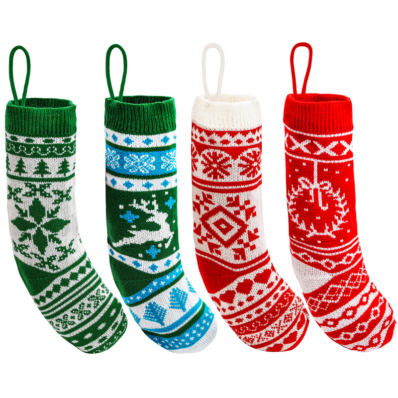 4 Pack 18in Christmas Stockings