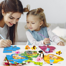 Animal Building Blocks Valentines Heart Boxes Filled for Kids Valentines Cards