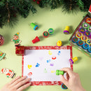 100Pcs Christmas 25 Unique Holiday Design Stampers