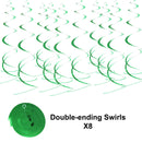 7.5 ft Decorations with Shamrock Strings and Swirls, 8 Pack