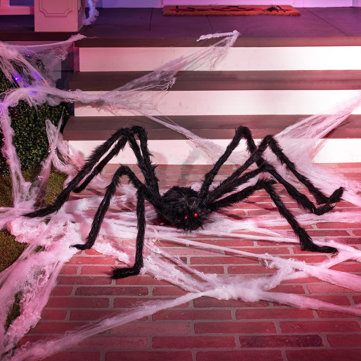 Halloween Outdoor Decorations 5 Ft Large Spider for Yard Lawn Garden