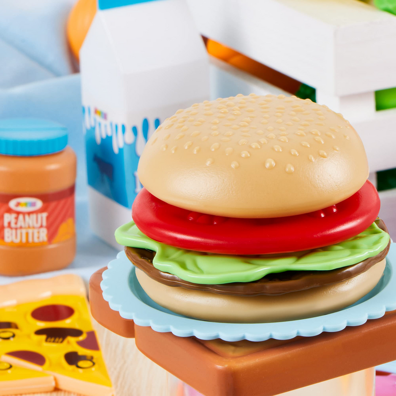 PLAY ACT Food Deluxe Pretend Play Food Set 200 Pcs