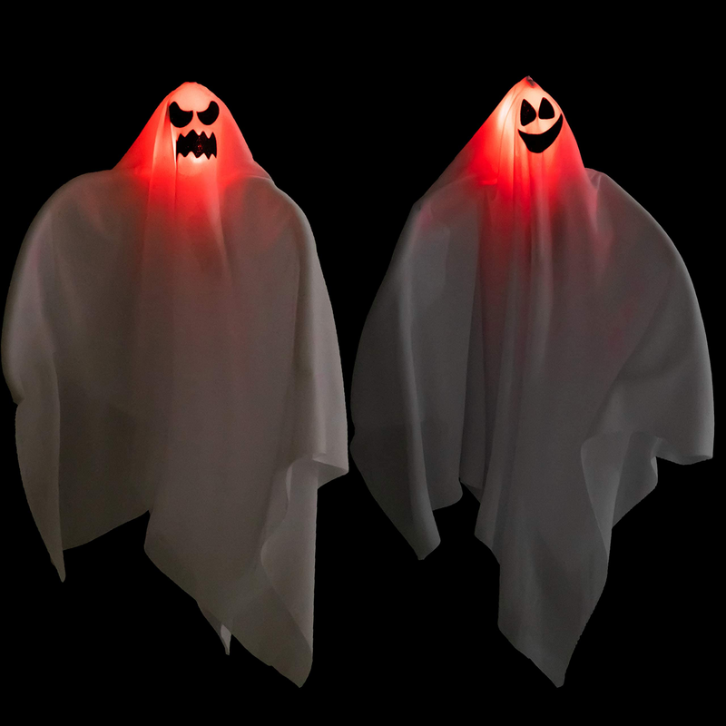 2 Pack Light-up Halloween Hanging Ghost