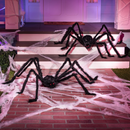 2 Pack 5 Ft Halloween Outdoor Decorations Hairy Black Spider