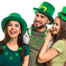 3 Pcs St Patrick's Day LED Shamrock Necklaces with 7 Bulbs