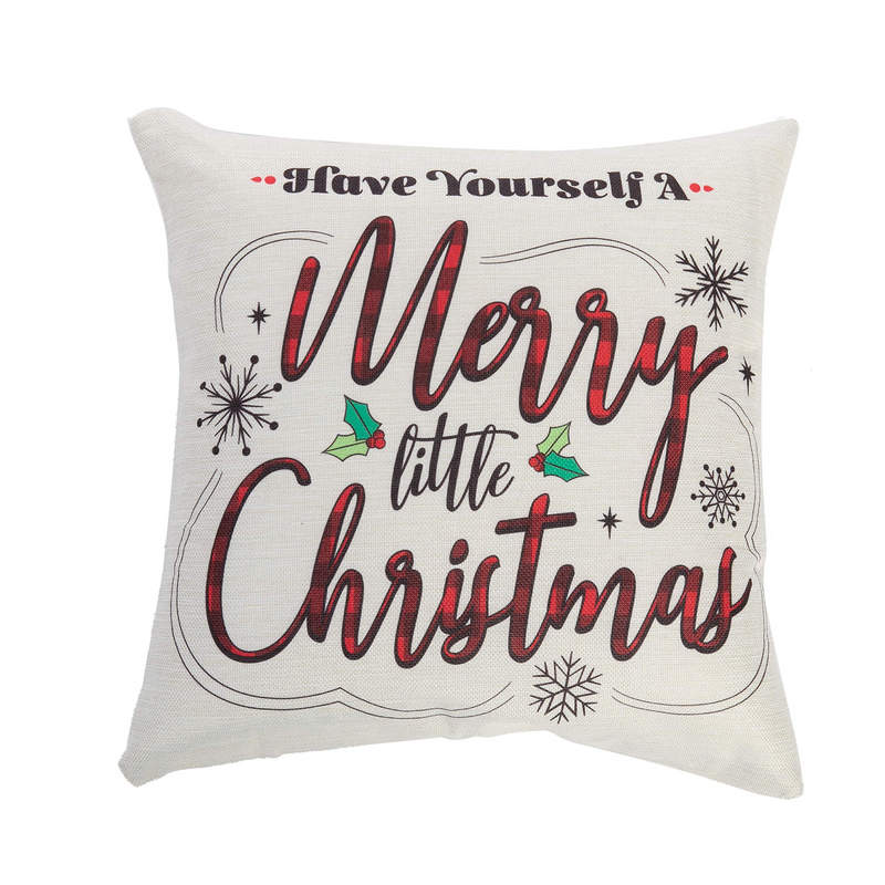 Christmas Buffalo Pillow Covers, 6 Pcs