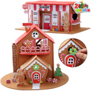 Christmas EVA Foam Gingerbread House, 2 Pack