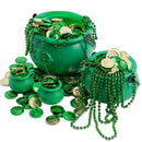 4Pcs St.Patrick's Day Green Cauldrons with Handle