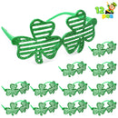 St. Patrick's Day Glitter Green Shamrock Eyeglasses