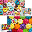 Two in One Jigsaw Puzzle 1000 Piece Repeated Seamless Snacks