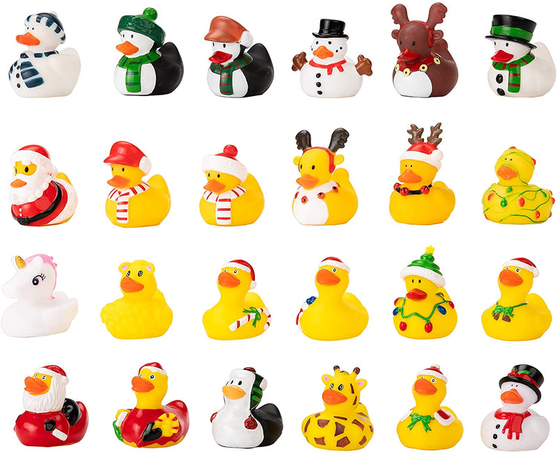 Christmas Rubber Ducks for Christmas Party Favor Gifts