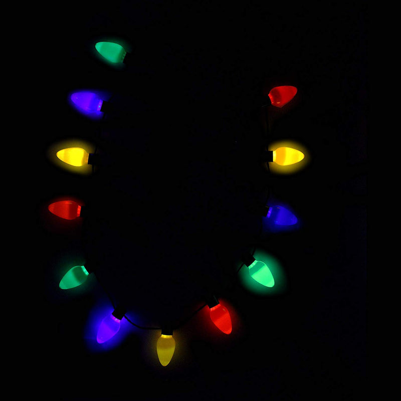 LED Wearable Christmas Lights Necklace | PartyGlowz.com