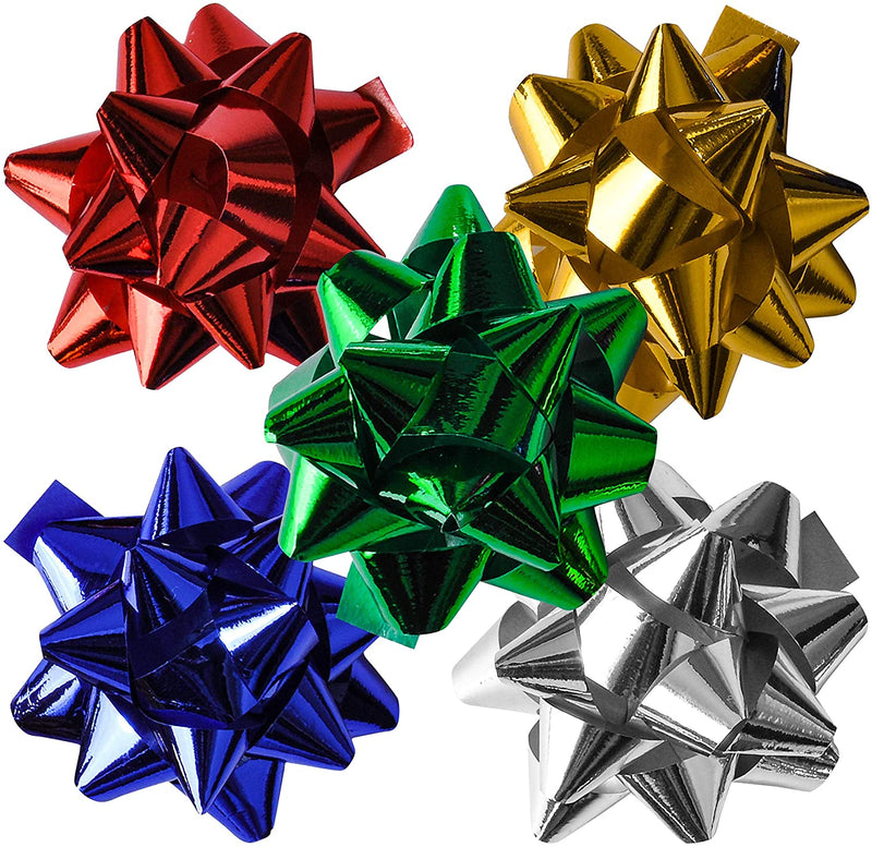 Curling Ribbons with 30 Pcs Bows, 4 Pack