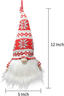 Christmas Light Gnome Swedish Santa Tomte Hanging Ornaments