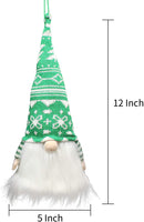 12in LED Christmas Gnome Ornaments , 3 Pcs