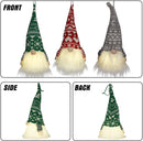 12in LED Christmas Gnome Ornaments , 3 Pcs